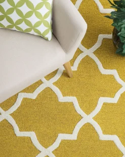 Tappeto SILVAN Giallo 140 x 200 cm Lana