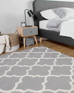 Tappeto SILVAN Grigio chiaro 160 x 230 cm Lana