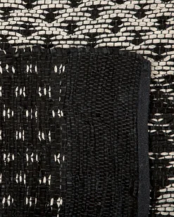 Tappeto SOKUN Nero 140 x 200 cm Pelle naturale