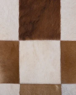 Tappeto SOLMAZ Beige 140 x 200 cm Pelle naturale