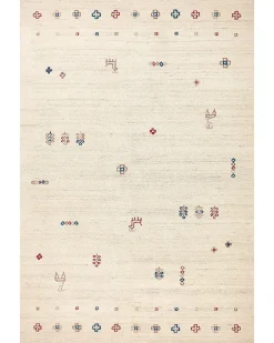 Tappeto SULUCA Beige 200 x 300 cm Lana Persiano