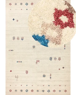 Tappeto SULUCA Beige 200 x 300 cm Lana Persiano
