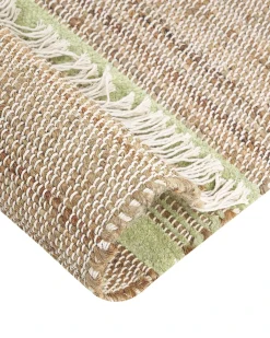 Tappeto TALPUR Verde chiaro 80 x 300 cm Iuta