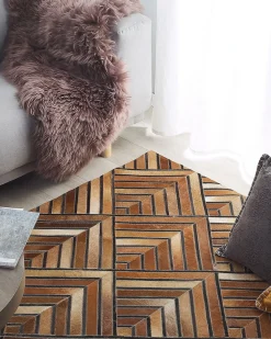 Tappeto TEKIR Marrone 160 x 230 cm Pelle naturale