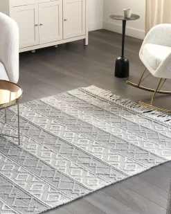 Tappeto TONYA Grigio 160 x 230 cm Lana
