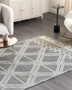 Tappeto TOPRAKKALE Grigio 160 x 230 cm Lana