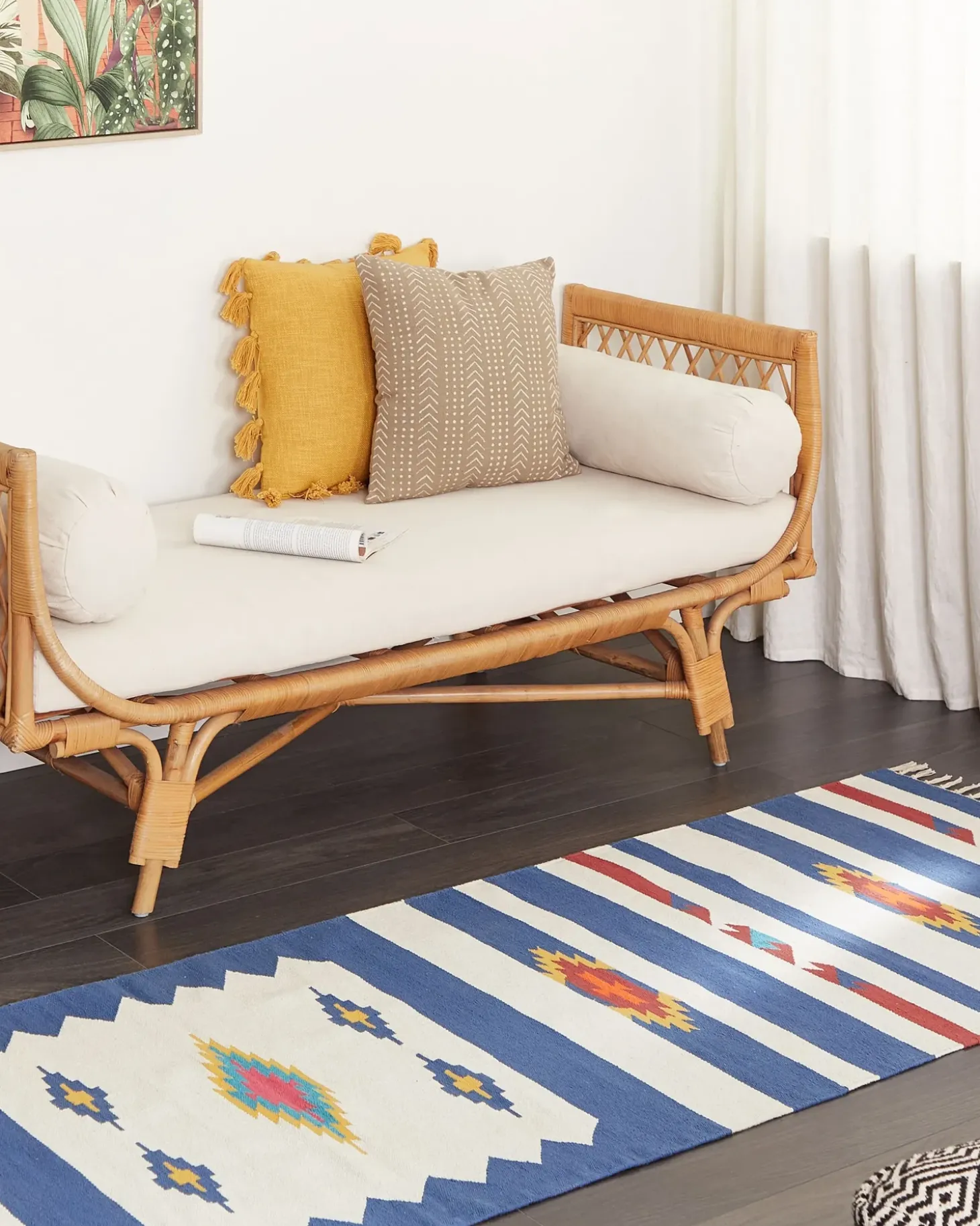 Tappeto VARSER Multicolore 80 x 300 cm Cotone Kilim