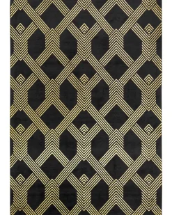 Tappeto VEKSE Nero 160 x 230 cm Viscosa