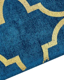 Tappeto YELKI Blu 160 x 230 cm Viscosa