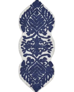 Tappeto da bagno CANBAR Blu marino 150 x 60 cm Cotone