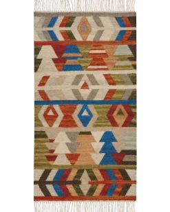 Tappeto KAGHSI Multicolore 80 x 150 cm Lana Kilim