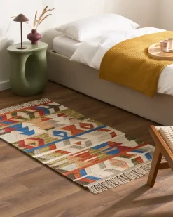 Tappeto KAGHSI Multicolore 80 x 150 cm Lana Kilim