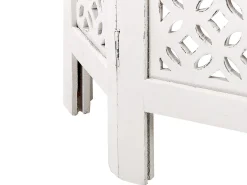 Tavolino BADHI Legno di mango Bianco
