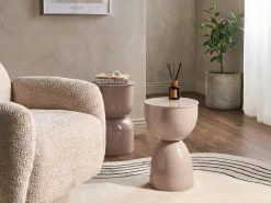 Tavolino CANYON Metallo Beige chiaro