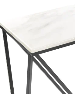 Tavolino consolle HAZEN Marmo/Nero