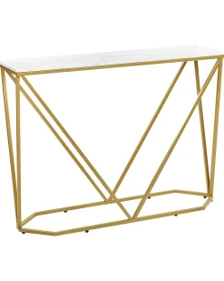 Tavolino consolle HAZEN Marmo/Oro