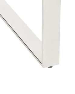 Tavolino consolle TILON Vetro temperato Argento