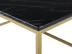 Tavolino da caffè DELANO Nero/Oro