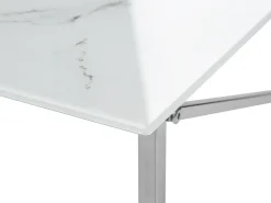 Tavolino da caffè EMPORIA Vetro temperato Marmo/Argento