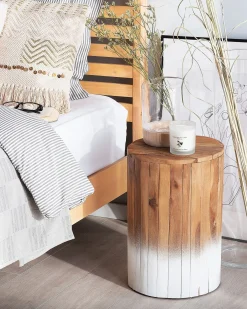 Tavolino MOVAS Legno di teak Marrone/Bianco