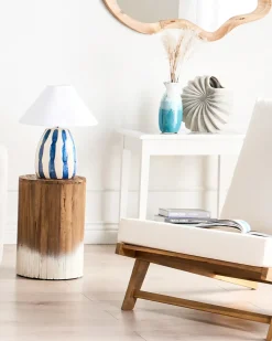 Tavolino MOVAS Legno di teak Marrone/Bianco