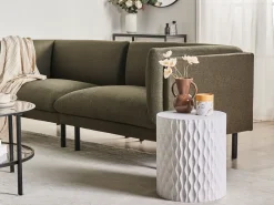 Tavolino ANTELAO 37 cm 37 cm Effetto terrazzo Terrazzo Bianco