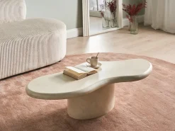 Tavolino da caffè CONZA 57 cm 120 cm Beige