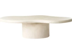 Tavolino da caffè CONZA 57 cm 120 cm Beige