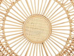 Tavolino da giardino RANDAZZO 85 cm 85 cm Rattan Marrone chiaro