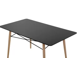 Tavolo da pranzo BIONDI Faggio nero 140 cm 80 cm