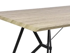Tavolo da pranzo BUSCOT Marrone chiaro 160 cm 90 cm