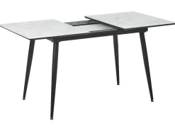 Tavolo da pranzo EFTALIA Marmo bianco 120/150 cm 80 cm