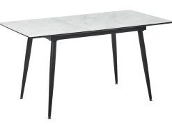 Tavolo da pranzo EFTALIA Marmo bianco 120/150 cm 80 cm