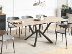 Tavolo da pranzo estensibile ANSELL Marrone chiaro 160/200 cm 90 cm