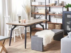 Tavolo da pranzo estensibile BARBOSA Marrone scuro 140/180 cm 80 cm