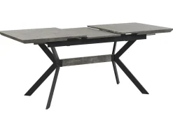 Tavolo da pranzo estensibile BENSON Grigio chiaro 140/180 cm 80 cm