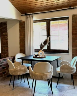 Tavolo da pranzo estensibile GELANDA Grigio 120/160 cm 80 cm
