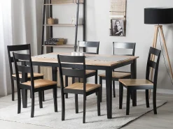 Tavolo da pranzo GEORGIA Nero 150 cm 90 cm Legno