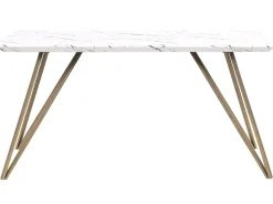 Tavolo da pranzo MOLDEN Marmo/Oro 150 cm 80 cm