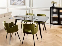 Tavolo da pranzo MOSSLE Nero 160 cm 90 cm
