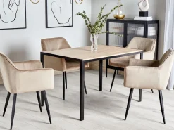 Tavolo da pranzo NEWFIELD Marrone chiaro 120 cm 80 cm