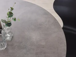 Tavolo da pranzo ODEON Grigio effetto cemento 120 cm 120 cm