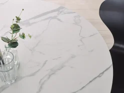 Tavolo da pranzo ODEON Marmo bianco 120 cm 120 cm