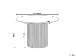 Tavolo da pranzo SHEHO Marrone chiaro 120 cm 120 cm