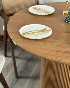 Tavolo da pranzo SHEHO Marrone chiaro 120 cm 120 cm