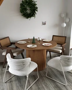 Tavolo da pranzo SHEHO Marrone chiaro 120 cm 120 cm