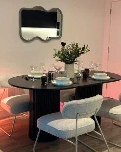 Tavolo da pranzo SHERIDAN Nero 180 cm 100 cm