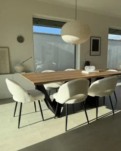Tavolo da pranzo SINTRA Marrone scuro 200 cm 100 cm