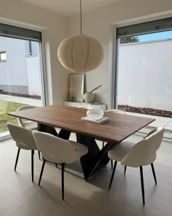 Tavolo da pranzo SINTRA Marrone scuro 200 cm 100 cm