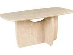 Tavolo da pranzo TRAVERS Effetto travertino 180 cm 90 cm